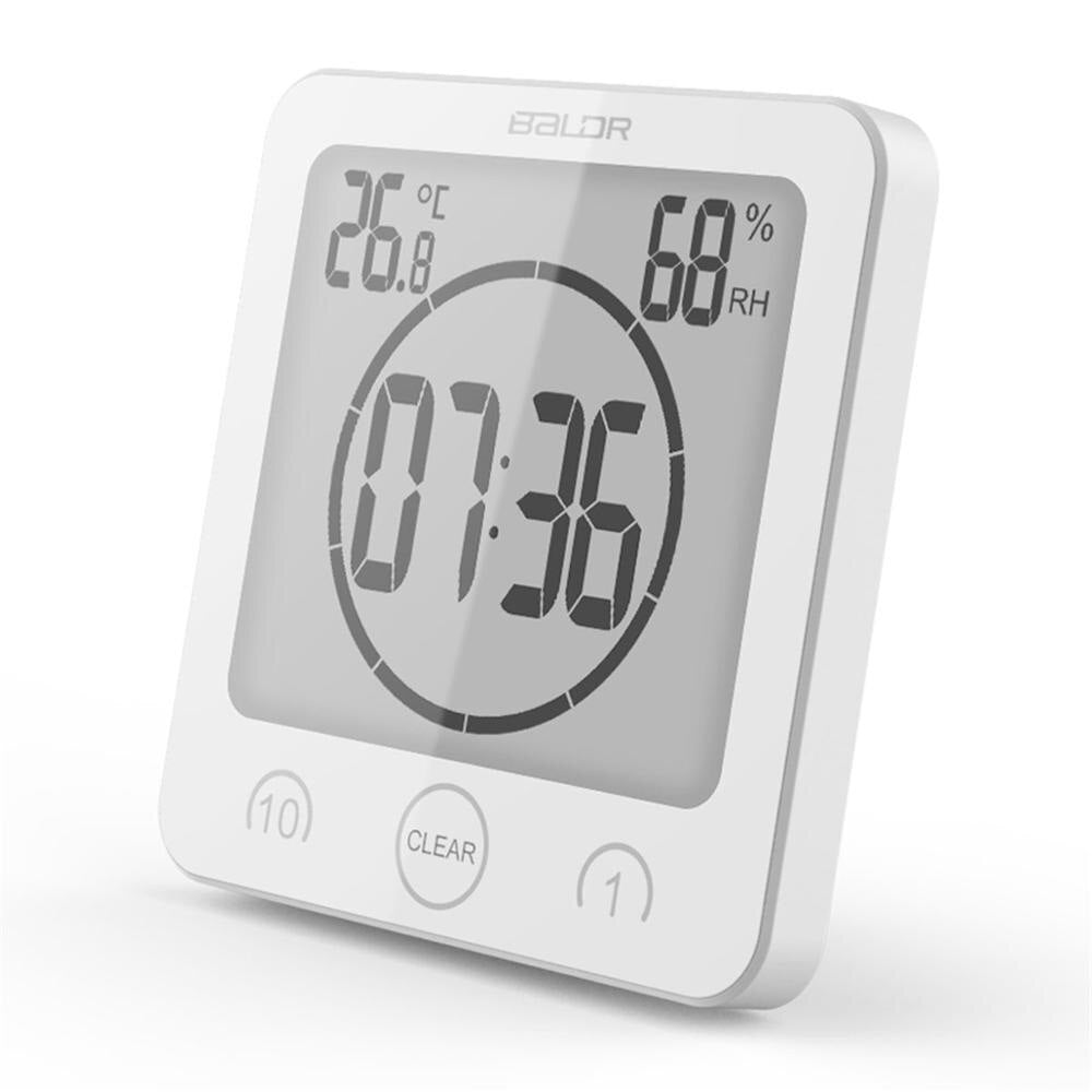 DripTick | Waterdichte doucheklok - digitale badkamertimer voor wandmontage met zuignap