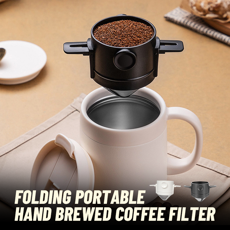 PortaBrew | Draagbaar handmatig koffiezetfilter – opvouwbaar, herbruikbaar, voor buiten en op reis