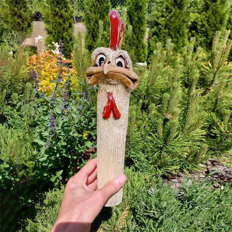 TricksterBird | Grappige Tuindecoratie – Verborgen Langnek Kip/Ostrich Beeld