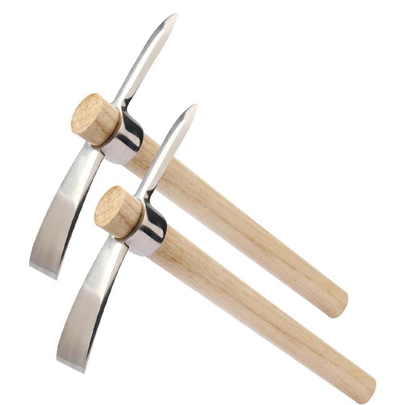 RootPick | Roestvrijstalen Tuinhak met Dubbele Kop – Zware Tuinmattock