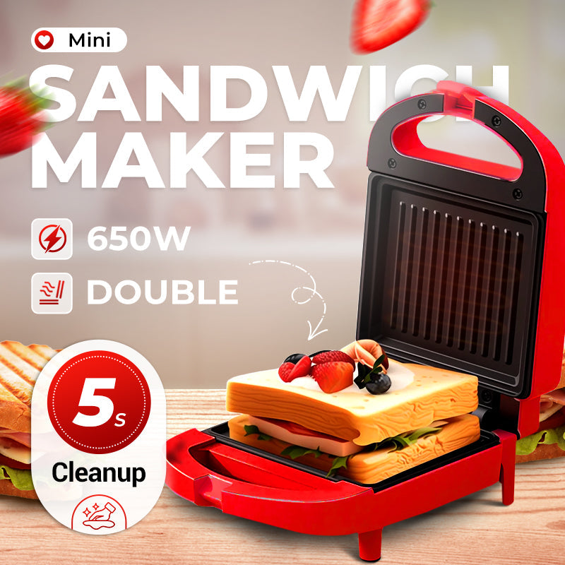 Grillio | Multifunctionele 3-in-1 ontbijtgrill - elektrische sandwich-, wafel- en panini-maker