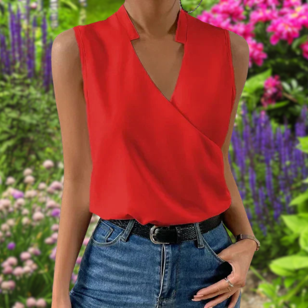 Brena | Tijdloze elegante blouse voor dames – stijlvolle knoopblouse