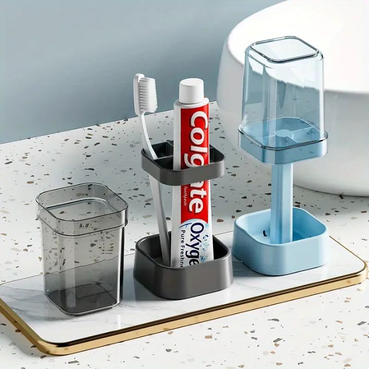 SealClean | Hygiënische tandenborstelhouder met deksel voor badkamer opbergen en organiseren