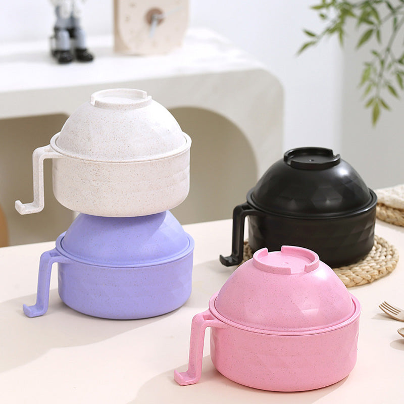 SavorCup | Magnetron Ramen Kom met Deksel & Handvatten - Instant Noodle Cooker, BPA-vrij