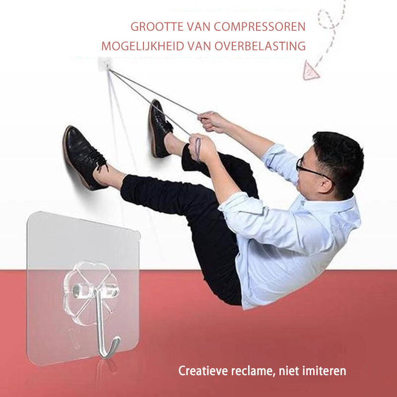 StickHook | Naadloze Zelfklevende Muurhaken - Waterdicht, Heavy-Duty & Verwijderbare Utility Hangers