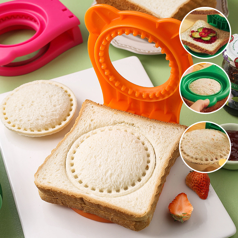 SandwichMate | Sandwich Snijder & Sealer – Roestvrijstalen Snijring, Broodkorstloze Sandwichvorm