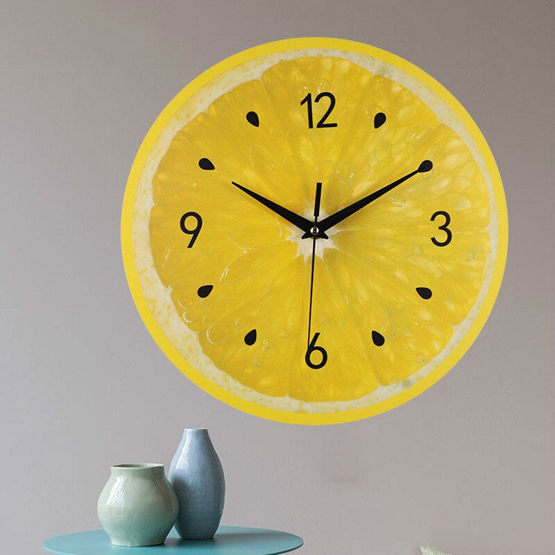 SourTime | Lemon Wandklok - Levendig Citrus Ontwerp