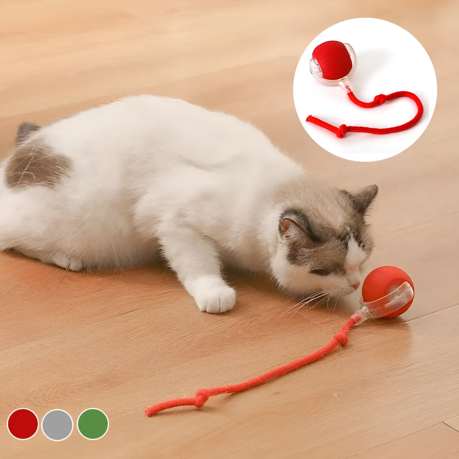 FurRoll | Slim interactief kattenspeeltje – Automatisch rollend speeltje voor binnenkatten