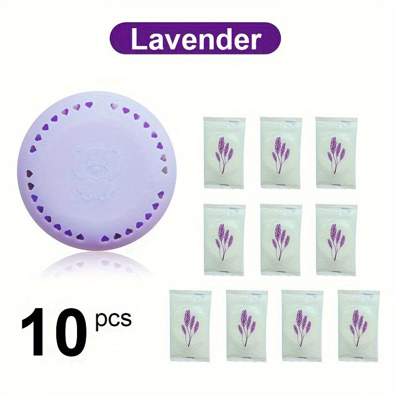 BlossomBreeze | 10st Naar Kersenbloesem & Lavendel geurende Luchtverfrisser Tabletten - Langdurige Aromatherapie voor Thuis, Auto, Badkamer