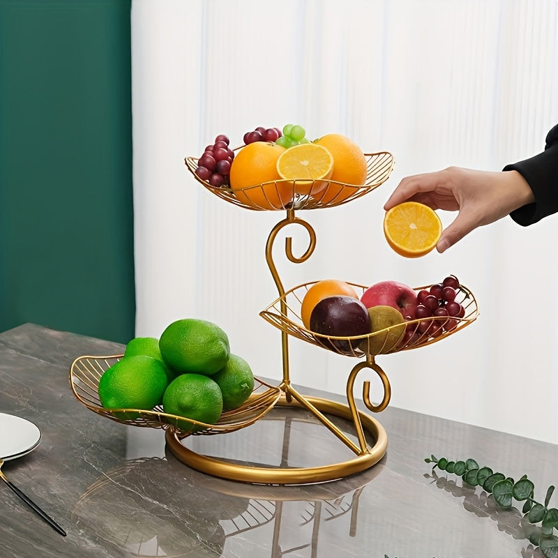 TrayTiers | Fruitschaalstandaard met 3 niveaus - Elegant dienblad voor snacks en desserts
