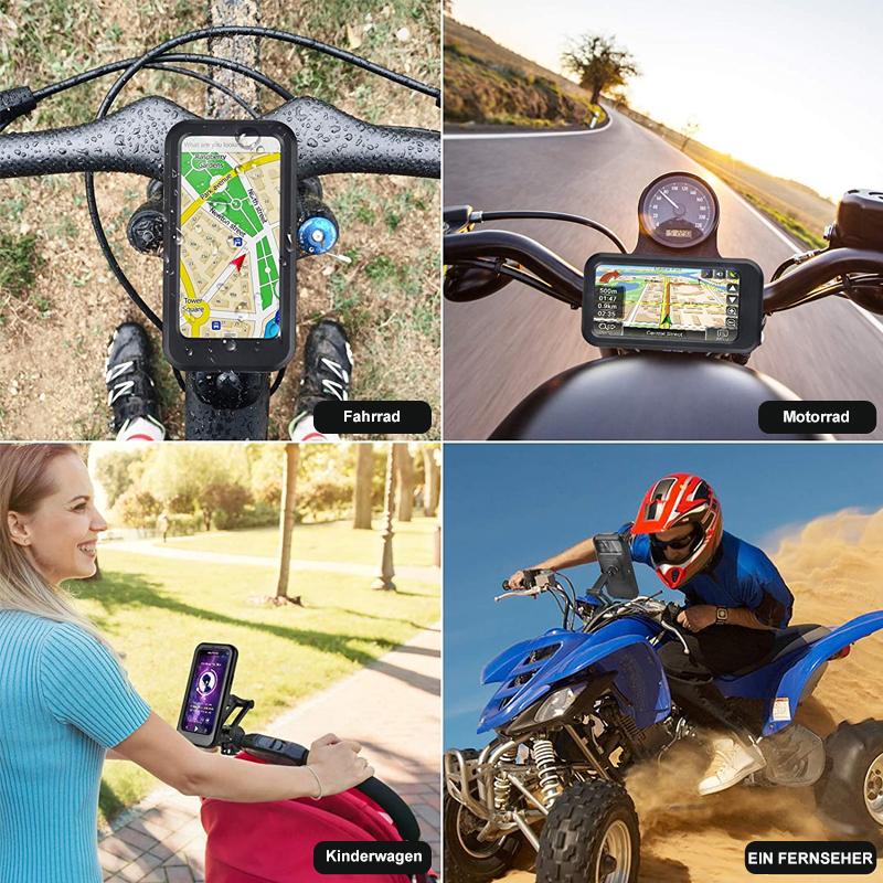 RideCharge | 15W waterdichte fiets-powerbankhouder voor stuur, snel opladen, schokbestendig en compatibel