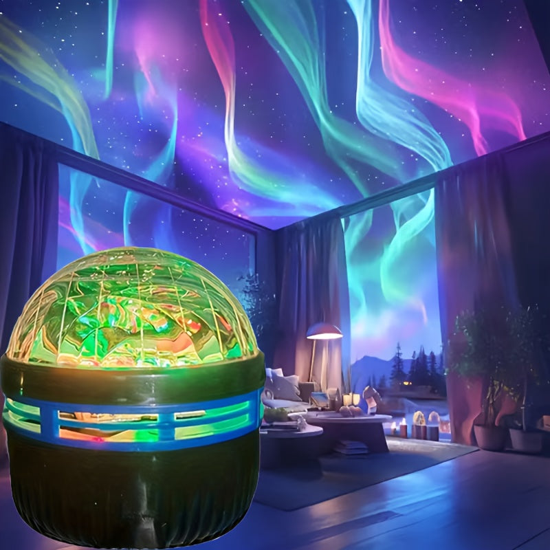 Celestia | Aurora LED Sfeerverlichting RGB Afstandsbediening – Sterrenhemel Projector voor Slaapkamer, Woondecoratie & Ontspanning