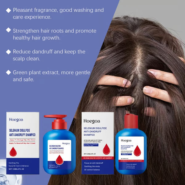 ScalPure | Seleniumdioxide shampoo tegen roos, verlichting bij jeukende hoofdhuid, versterking van het haar