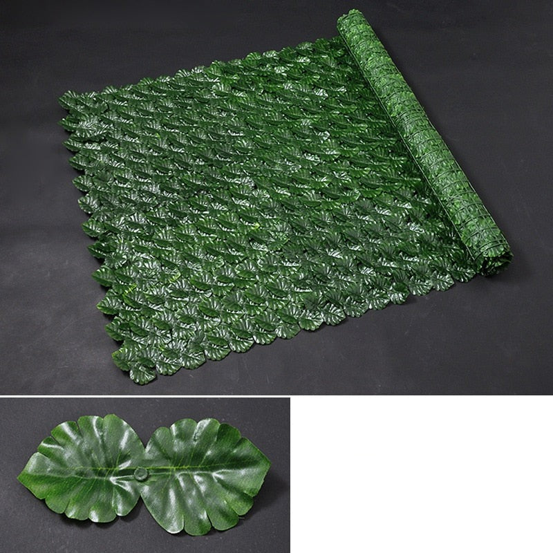 LeafBarrier | Kunstmatige privacy schuttingpanelen – kunstmatige klimopblad-scherm