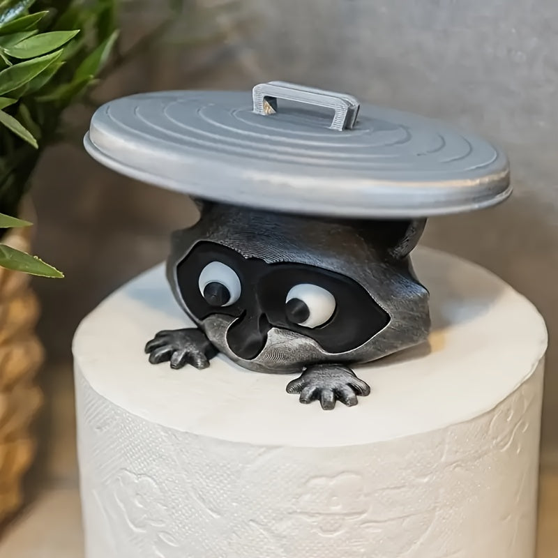 ToiletPal | 2 stuks 3D-geprinte wasbeer-toiletrolhouder – Leuke badkamerdecoratie, duurzaam plastic