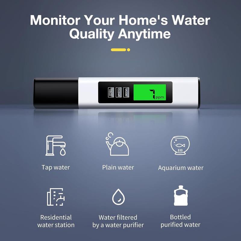 AquaScan | 4-in-1 digitale waterkwaliteitsmeter – TDS-, EC-, PPM- en temperatuurmeter
