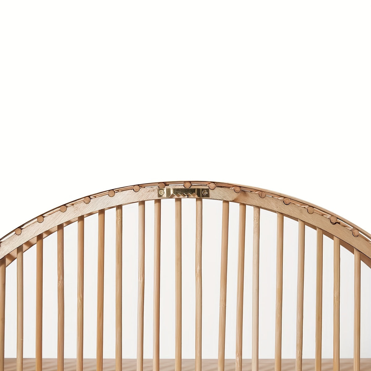 VibeNook | Boho handgemaakte bamboe wandplanken - Zwevende ronde plank