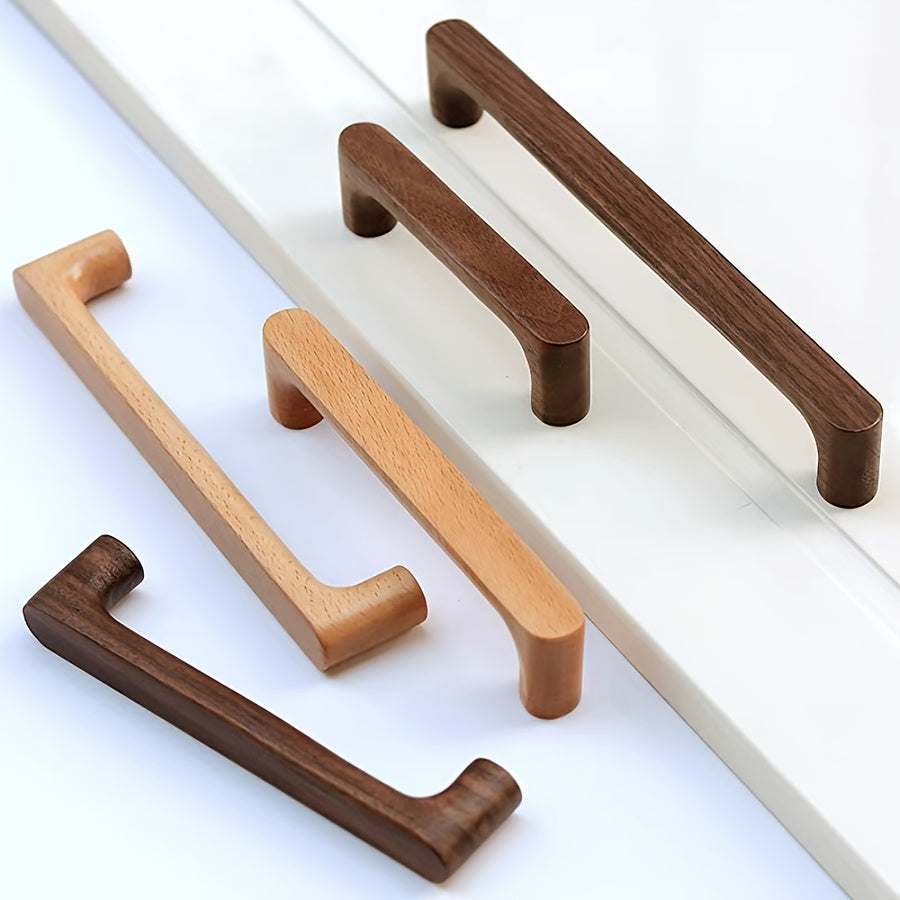 NaturaGrip | Houten kastgrepen – beuken en walnoot, moderne rustieke beslag