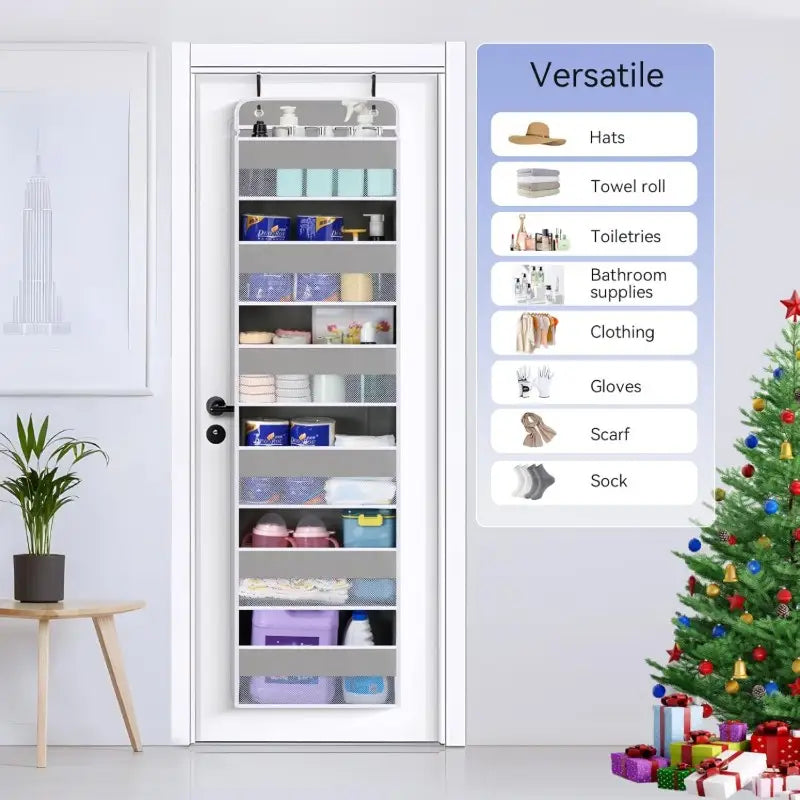 VertiPocket | 6-Laags Deurhangende Organizer – Opvouwbaar Opbergrek met 6 Grote Vakken
