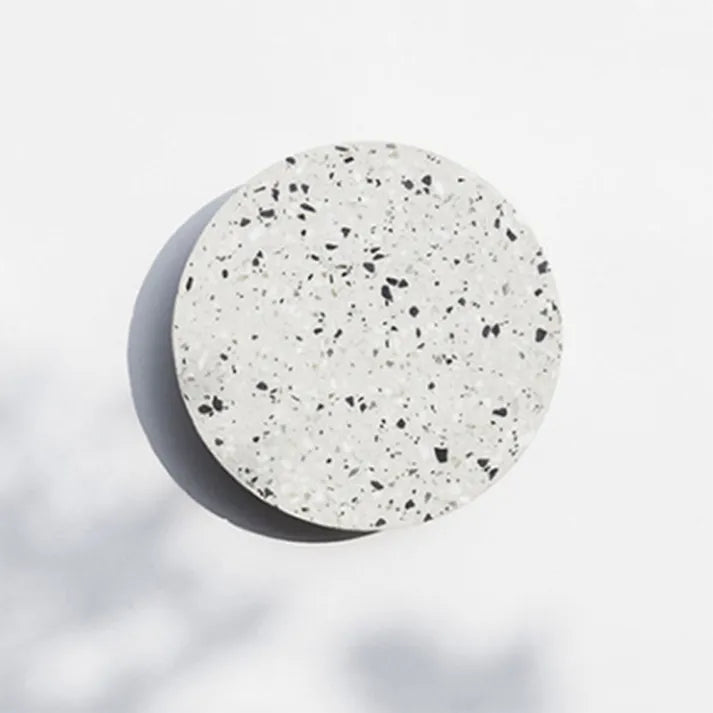 ZenithOrb | Round Marble Wall Sconce – Modern Terrazzo Disc LED Light for Indoor Decor