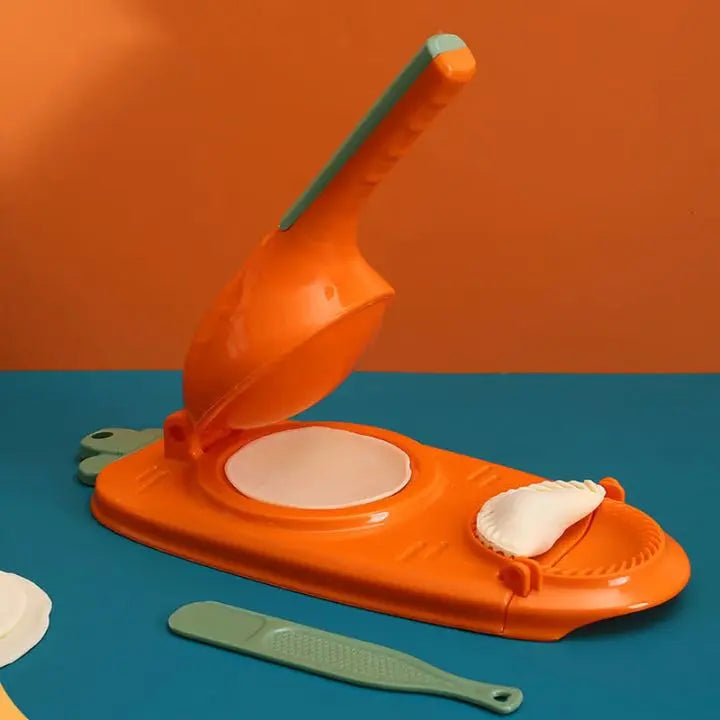 DoughCrimp | 2-in-1 handmatige Dumpling Maker - Pierogi Empanada Mold & Press Dumpling Maker