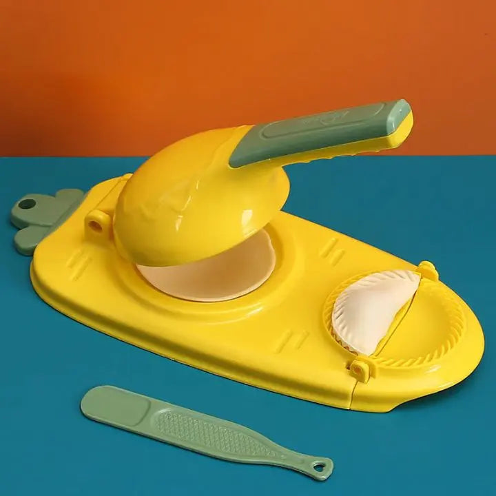 DoughCrimp | 2-in-1 handmatige Dumpling Maker - Pierogi Empanada Mold & Press Dumpling Maker