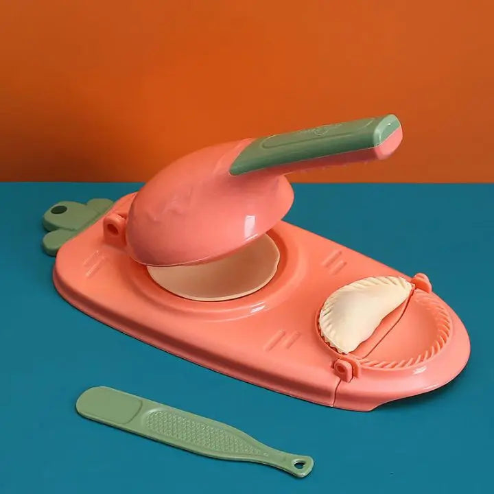 DoughCrimp | 2-in-1 handmatige Dumpling Maker - Pierogi Empanada Mold & Press Dumpling Maker