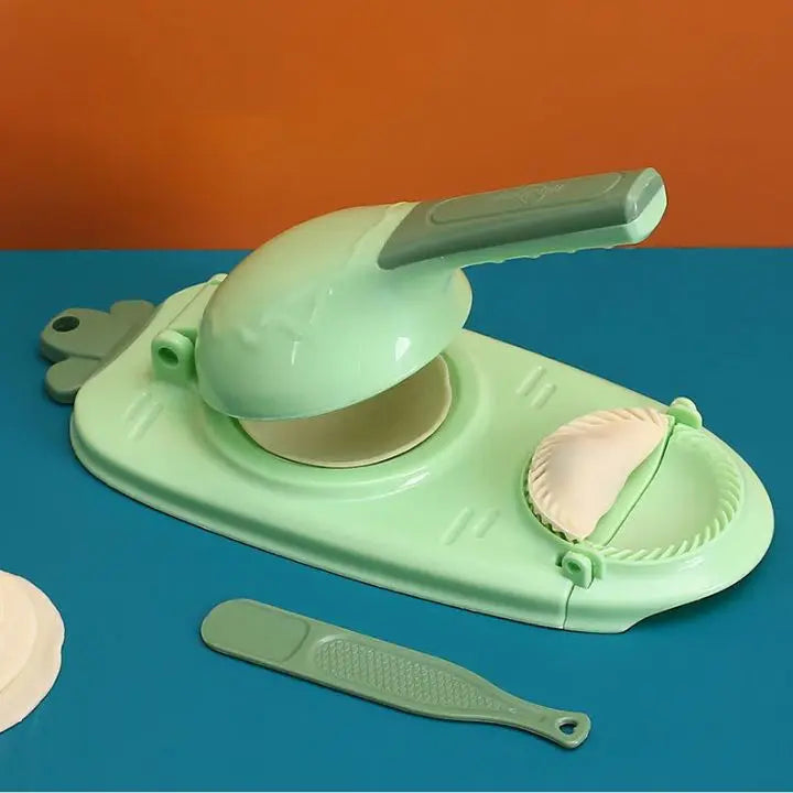 DoughCrimp | 2-in-1 handmatige Dumpling Maker - Pierogi Empanada Mold & Press Dumpling Maker