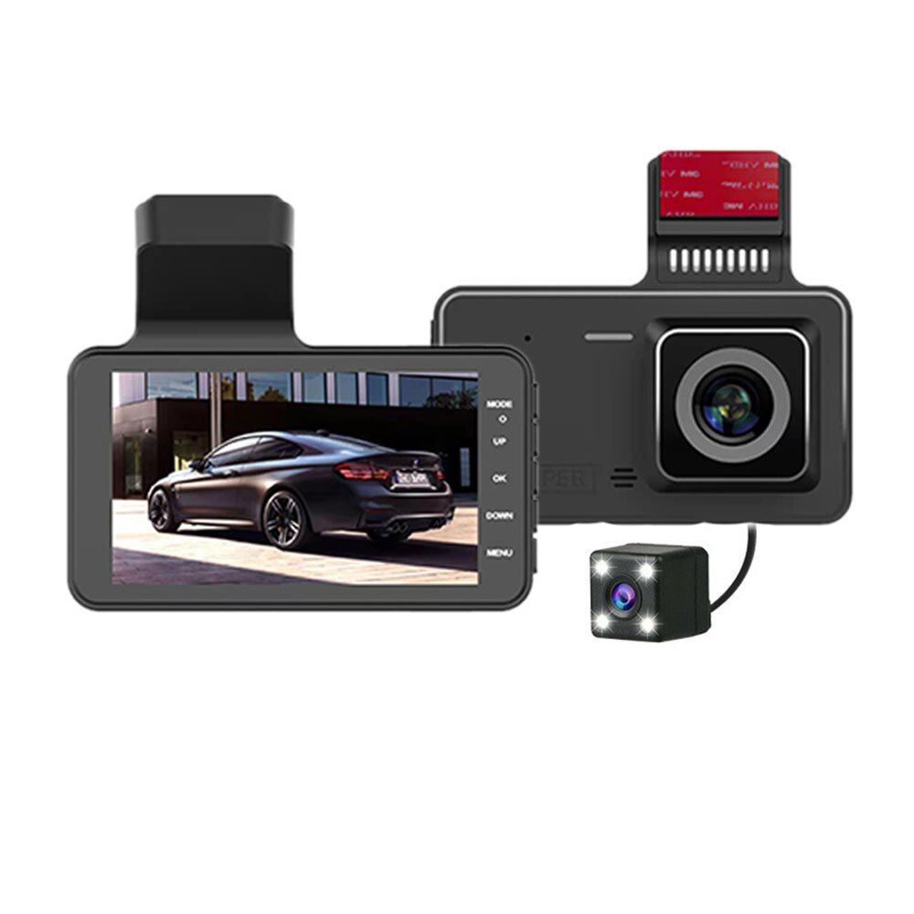 RoadPix | Compacte dashcam met scherm - 1080P Full HD autocamera, lusopname, nachtzicht, parkeermonitor
