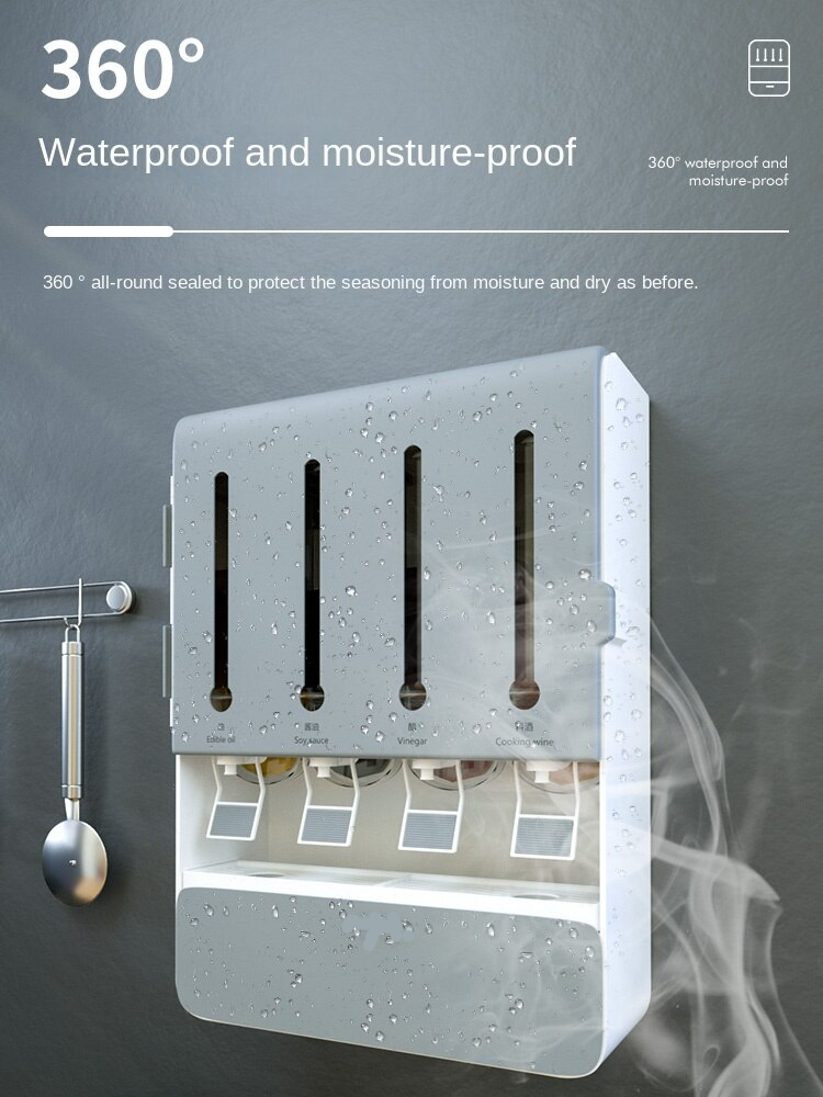 OilNest | Slimme keukenolie- en kruidendispenser – Compacte multifunctionele schenktuit