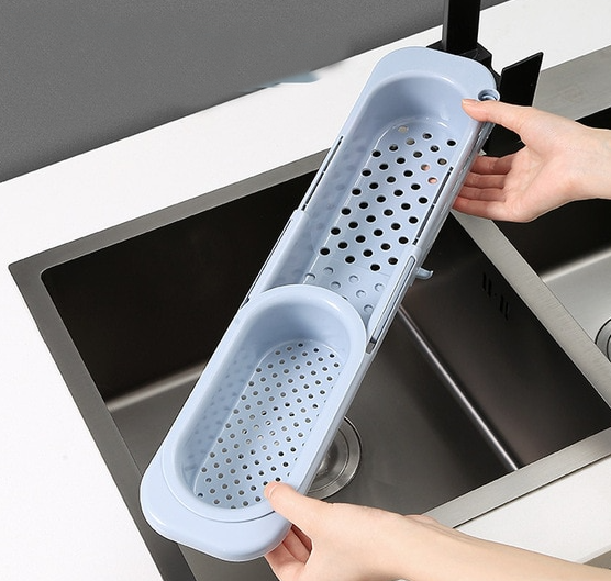 SinkStretch | Verstelbaar Over-de-spoelbak rek - Uitbreidbaar Keuken Spoelbak Organiser