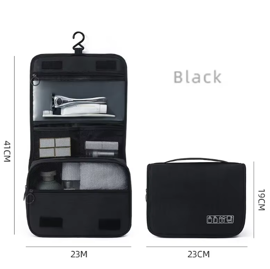 PackPerch | Hangende toilettas – reisorganizer, waterdicht, meerdere vakken, toilettas