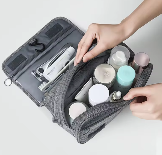 PackPerch | Hangende toilettas – reisorganizer, waterdicht, meerdere vakken, toilettas