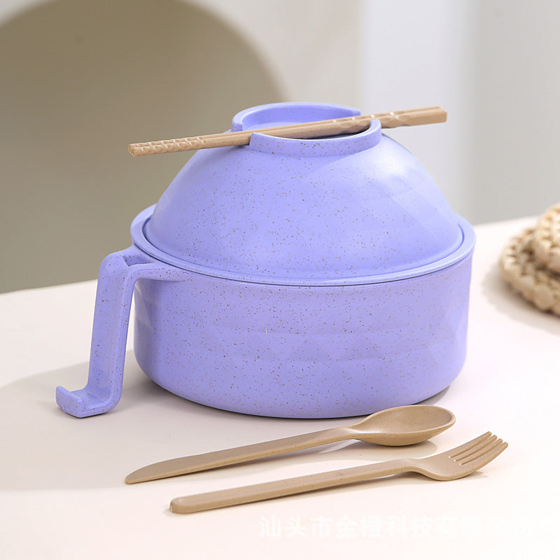 SavorCup | Magnetron Ramen Kom met Deksel & Handvatten - Instant Noodle Cooker, BPA-vrij