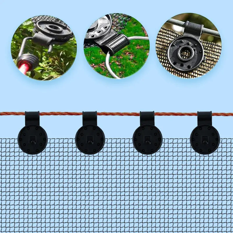 ClipNet | 20st Schaduw Net Clips - Bevestigingsmiddelen voor tuin, gaas en luifel bevestiging