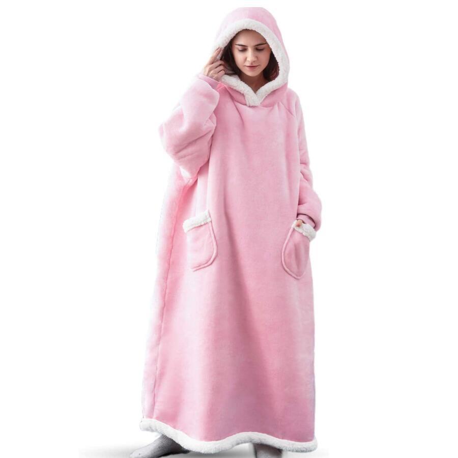 SnugHood | Fleece Hoodie Deken met Mouwen - Oversized Deken die gedragen kan worden, Super Zacht & Warm