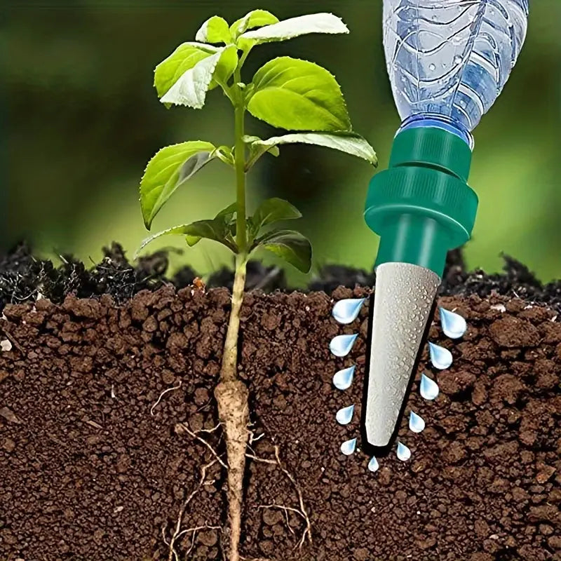 PlantSip | Zelfwaterende flessenpinnen - Eenvoudige druppelbevloeiing voor planten, binnen en buiten