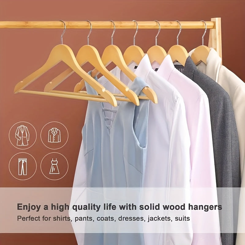 EverHanger | Duurzame Houten Overhemdhangers - Zware Kasthangers