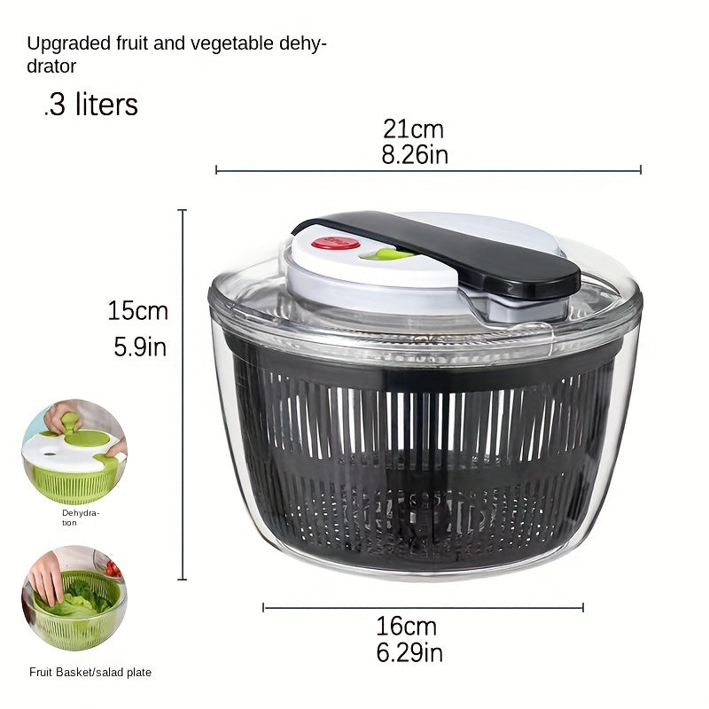 Saladra | Slacentrifuge en groentendroger - slacentrifuge, fruitafdruiprek, vergietmand