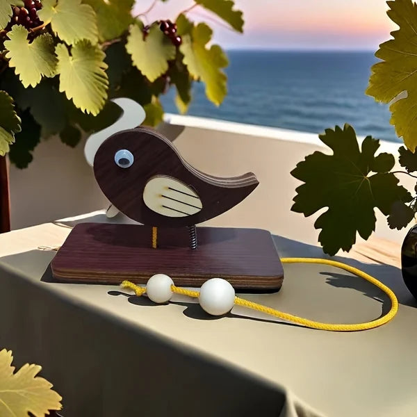 TapNest | Woodpecker Wooden Doorbell – Decorative Home & Café Doorbell