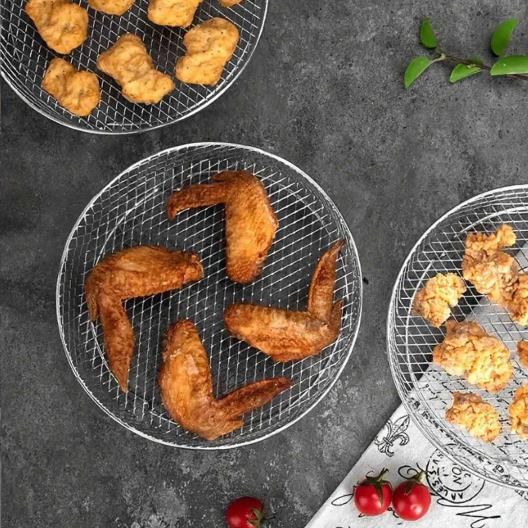 AirRack | Stapelbare Manden voor Luchtfriteuses - Ruimtebesparende Friteuse Accessoires