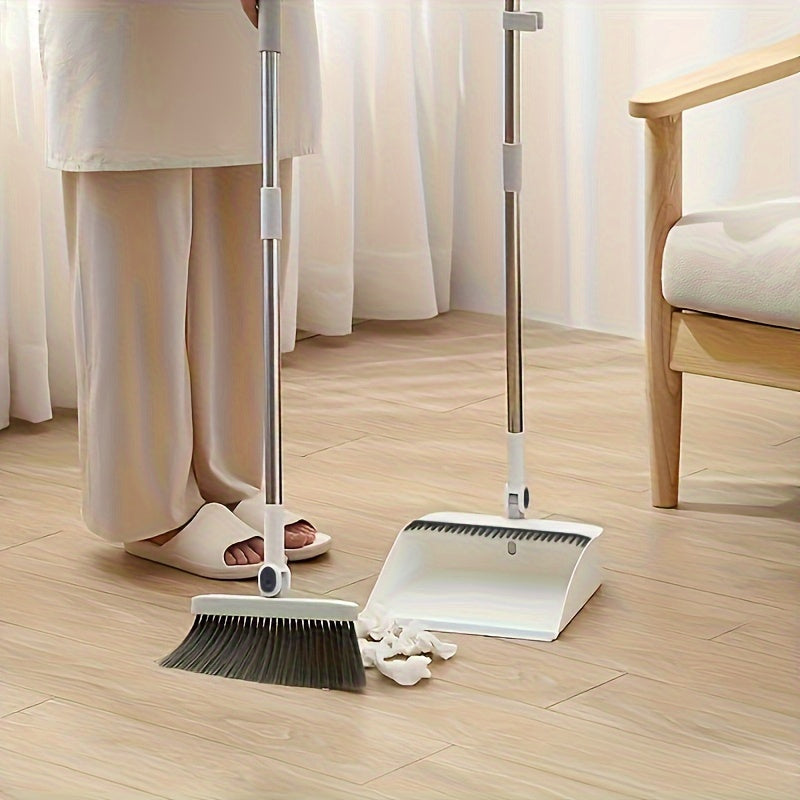 MagSweep | Magnetische, draaibare bezem en stoffer - 180° verstelbare lange steel voor thuis