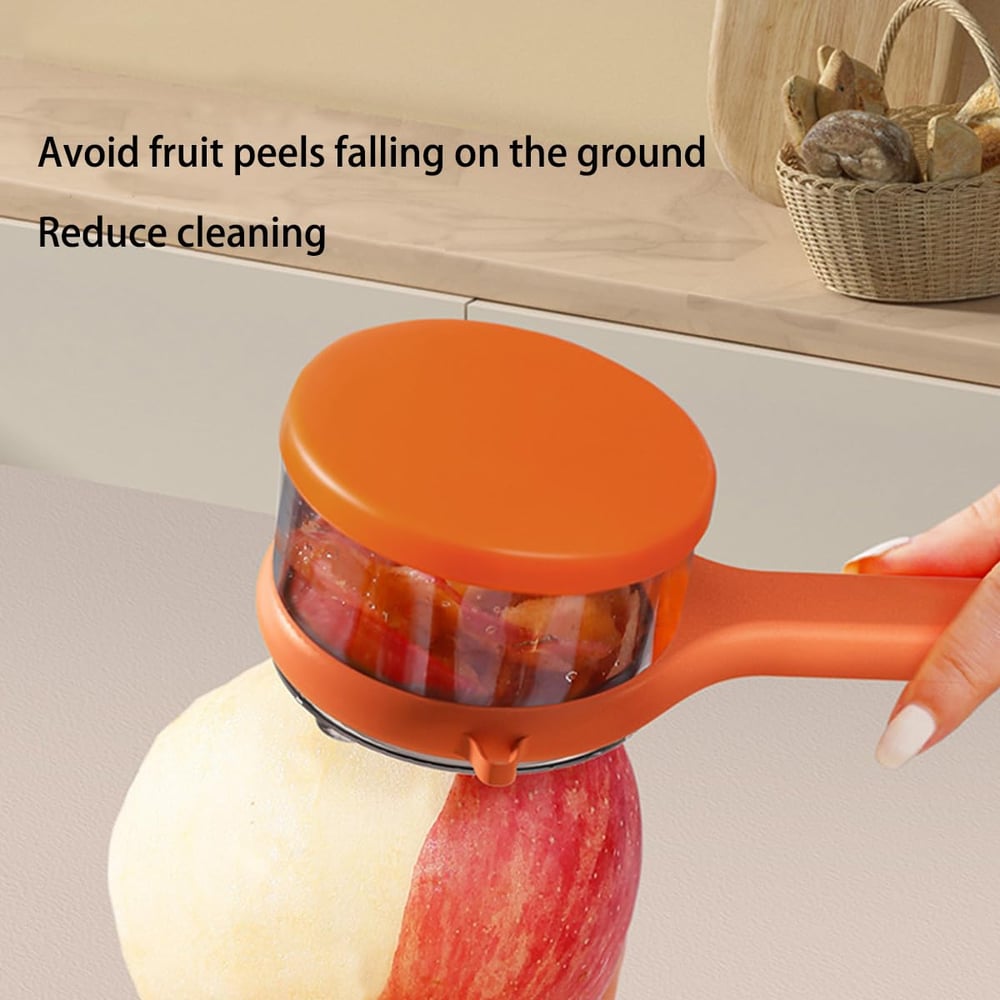 PeelPod | 2-in-1 Groente- & Fruitschiller met Ingebouwde Afvalbak - Ergonomisch, Mess-vrij