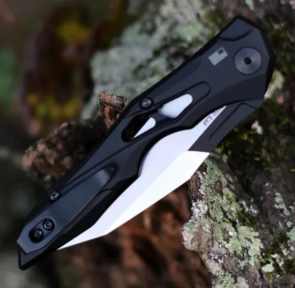 FlexiTool | Launch-13 Swift Fold Auto Utility Tool – CPM 154 Wharncliffe-lemmet, aluminium handgreep