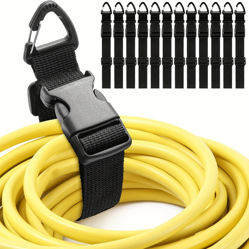 TidyCord | 4-Pack Verstelbare Snoer Organisator Riemen - 45cm Heavy-Duty Kabelhouder voor Garage, Werkplaats