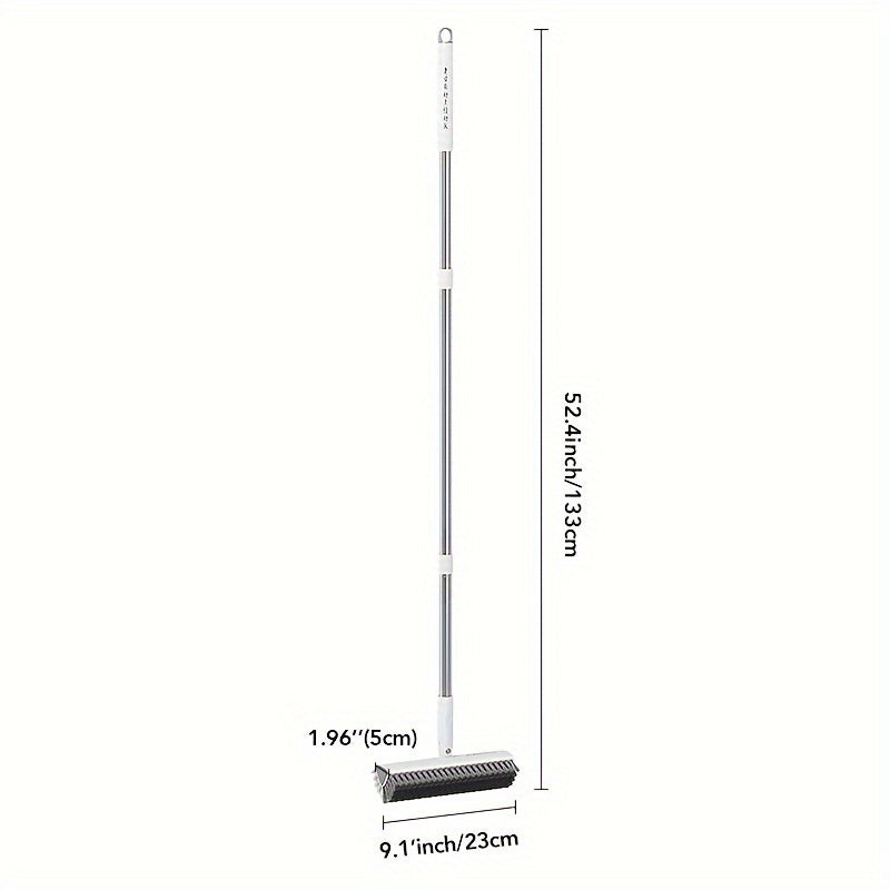 EdgeClean | Dubbelzijdige vloerschrobber met V-vormige kop – stijve borstelharen voor grondige reiniging