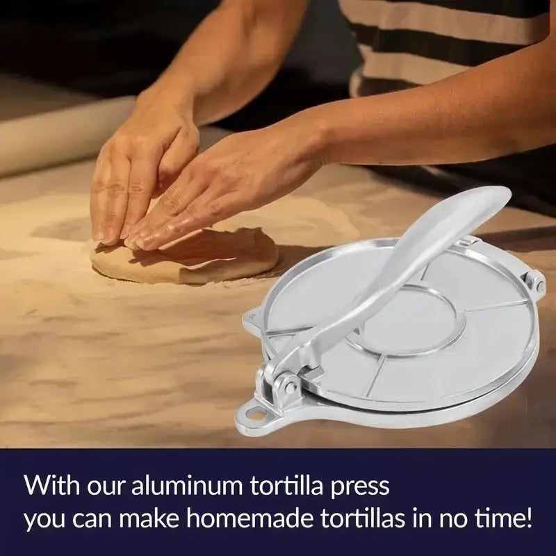 ForgeTilla | Aluminium tortillapers - handmatige tortillamaker voor maïs en meel, zwaar gebruik