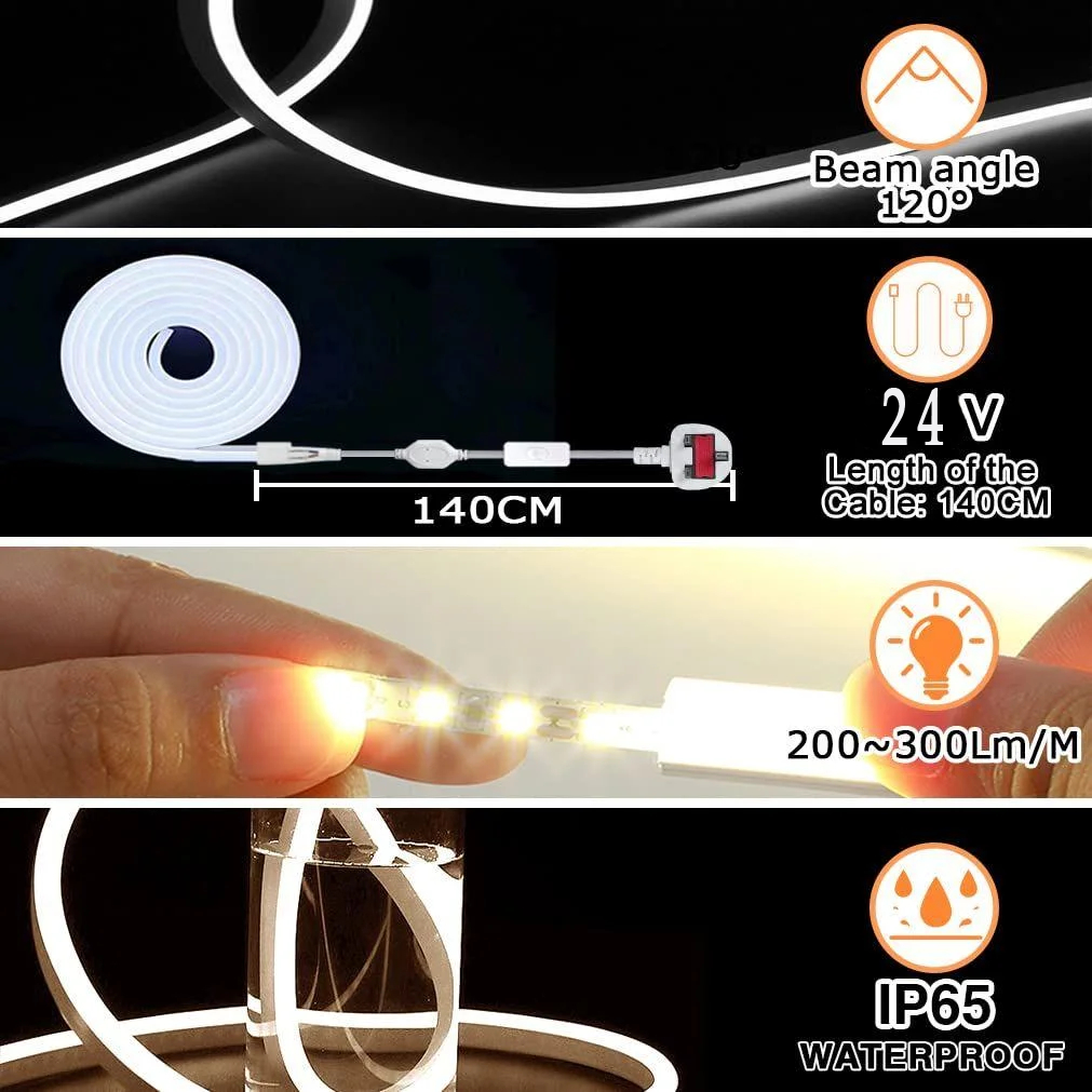 FlexBeam | Flexibele, weerbestendige LED-lichtstrips - 5 m, 10 m lengte - voor binnen en buiten, superhelde