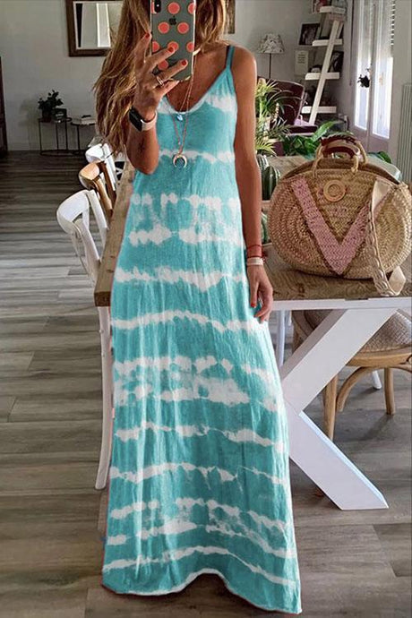Olya | Elegante lange jurk voor dames – vloeiende maxi jurk voor strand
