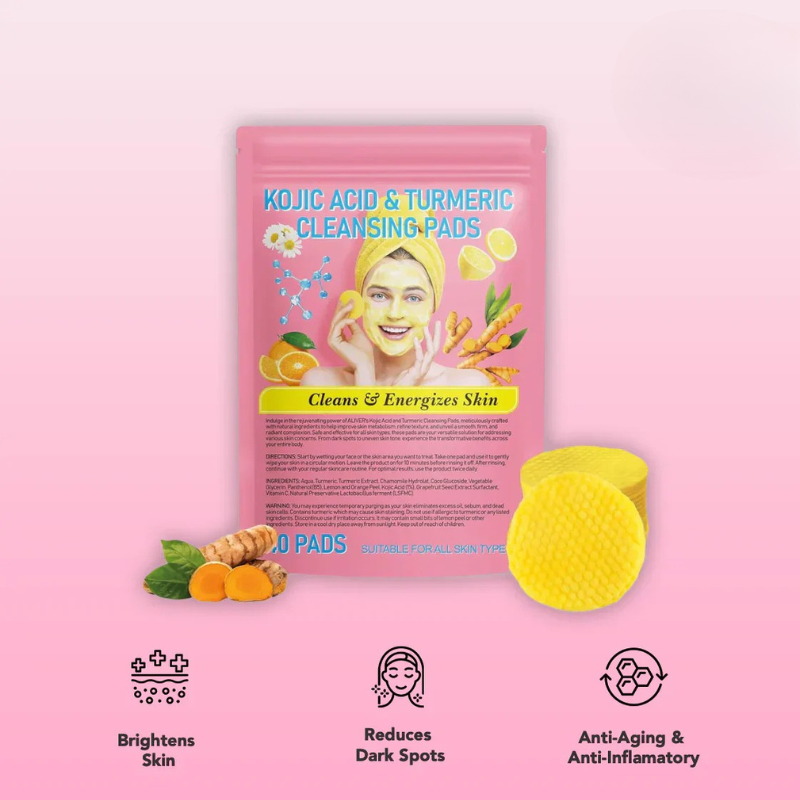 Glowmeric | Kurkuma gezichtsreinigingsspons – Zachte exfoliatie voor de gevoelige, acnegevoelige huid